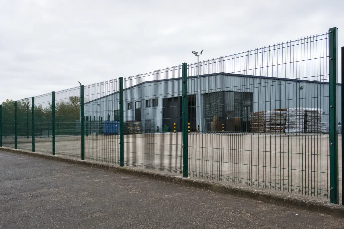 Commercial fencing installed at a Walsall business premises